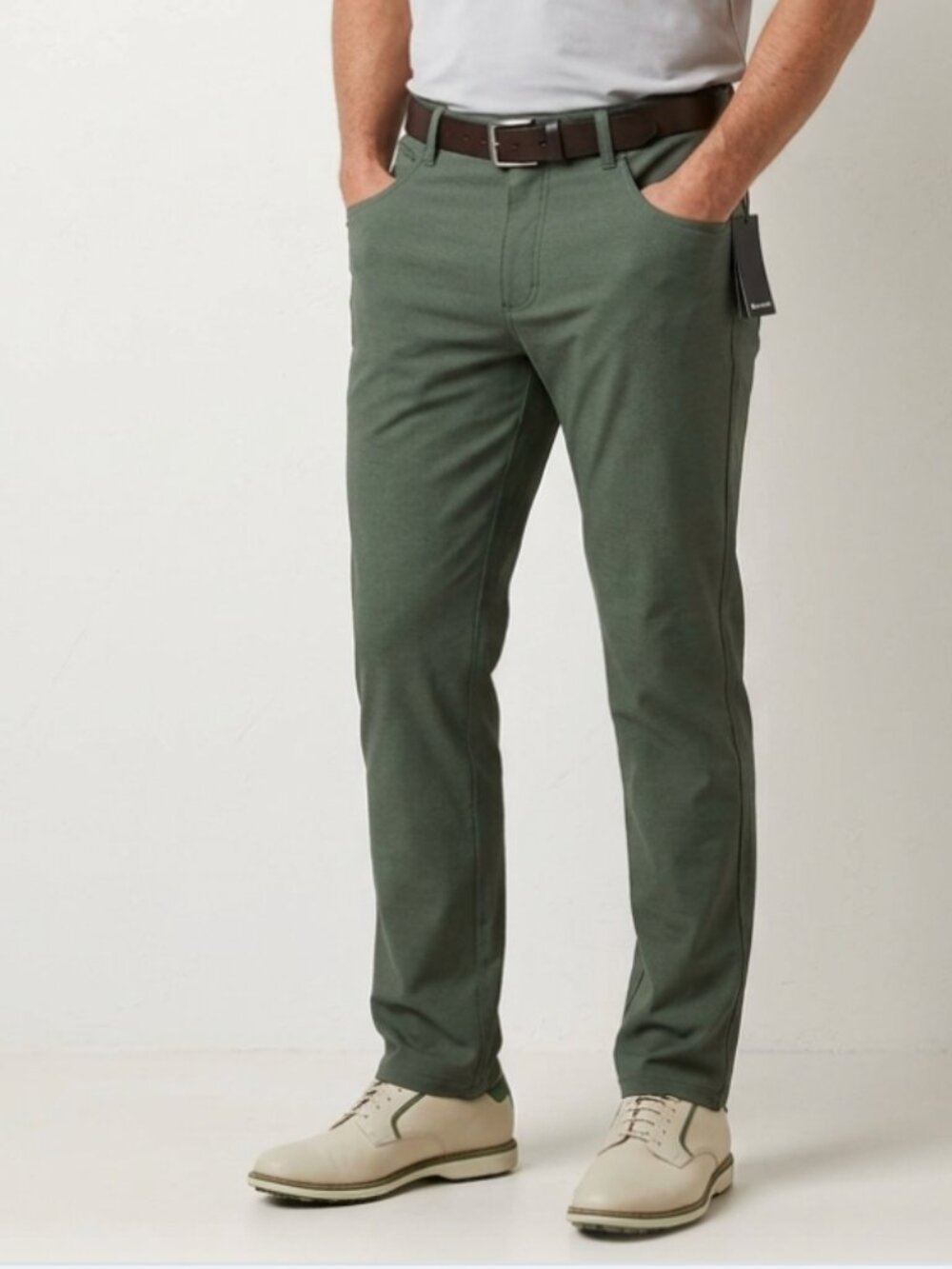 Travis Mathew Mens Slim Straight Beckladdium Golf Pants Size 40 x 34